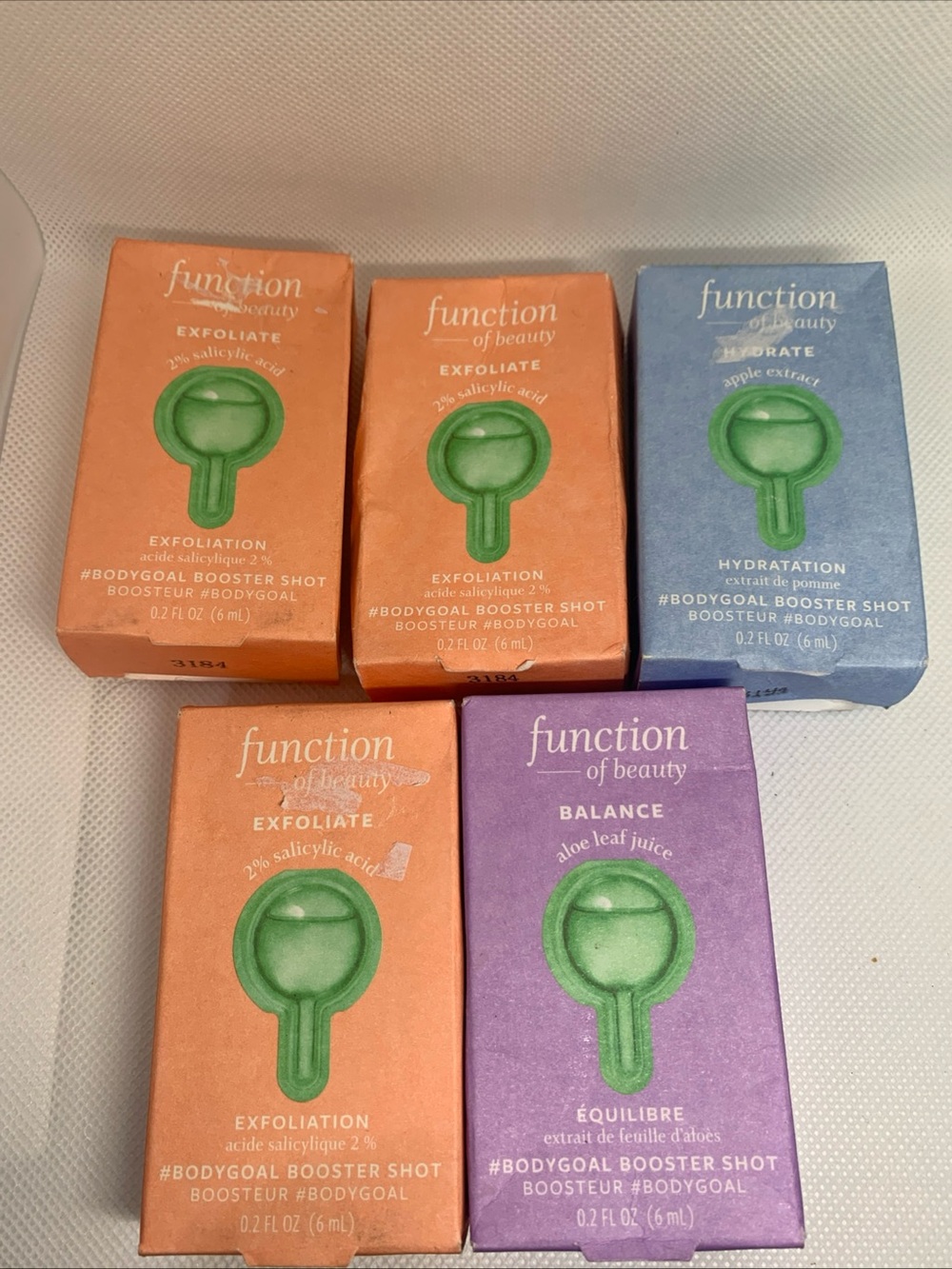 Function of Beauty BodyGoal Booster Shot Set of 5. Add to body wash